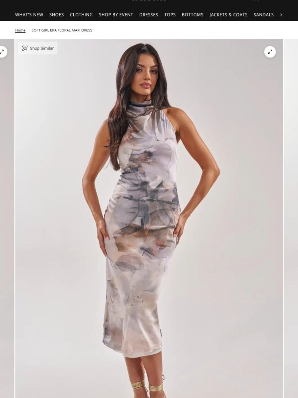 AKIRA SOFT GIRL ERA FLORAL MAXI DRESS Size XLXL